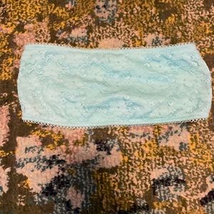 Size small bandeau bra with removable padding